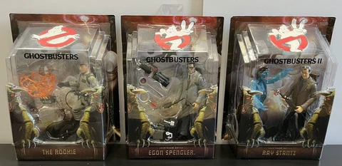 Matty Collector Ghostbusters The Rookie, Courtroom Ray, & Courtroom Egon Lot!!! Cover