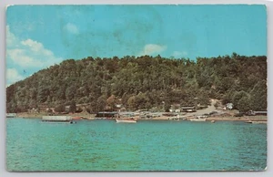 Wolf River Dock Boats Cars Albany Kentucky KY Unp Chrome Postcard - Picture 1 of 2