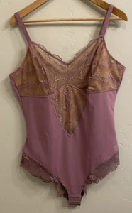 Pinsy Women's Sz XL Lilac Sculpting Lace Shapesuit Shapewear Bodysuit $98 - Picture 1 of 6