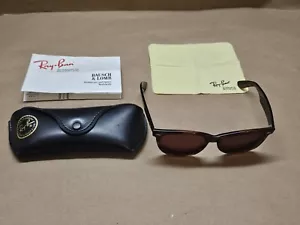 Occhiali da sole vintage B&L Ray-Ban Wayfarer II guscio tartaruga scuro con custodia USA - Foto 1 di 10