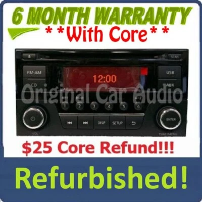 Nissan Sentra Versa 2014-2017 OEM único CD AM FM radio USB 28185 9MC1A Foto 1 de 4