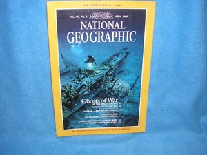 National Geographic April 1988 Ghosts Of War, Centennial 1888 to 1988 - Picture 1 of 2