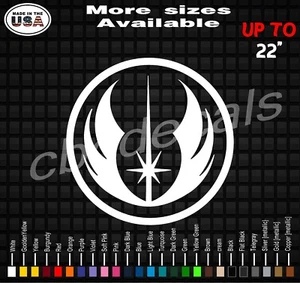 STAR WARS Jedi Order Vinyl Decal Sticker | Jedi Order Symbol Vinyl Decal |  - Picture 1 of 2