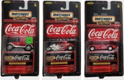 Matchbox Collectibles 98-99 Coca Cola 21 Model T /  33 Coupe / 53 Jag Lot Of 3  - Image 1 of 4