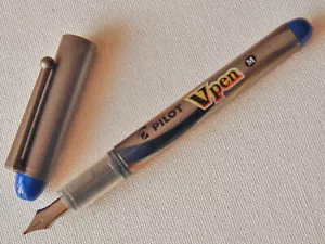 3 x PILOT Pre-inked Disposable V Fountain Pens, SVP-4M, BLUE - Picture 1 of 1