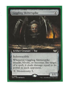 GIGGLING SKITTERSPIKE Duskmourn Borderless MTG English NM Magic Commander DSC - Imagen 1 de 1