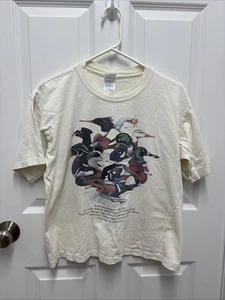 Vintage 90s Ducks Unlimited Duck Species T-Shirt Keith Morrow 1989 - Medium - Picture 1 of 8