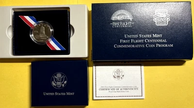 2003 US MINT First Flight Centennial Commemorative Proof Half Dollar Clad Coin - Image 1 of 4