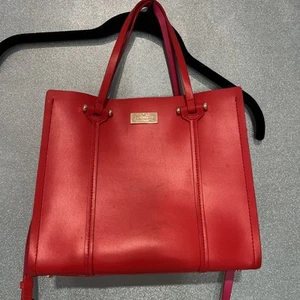 Kate Spade NY Chester Street Allyn Red Leather Satchel Handbag Tote  MSRP $398 - Picture 1 of 8