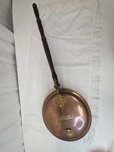 Antike CLARIDGES HOTEL LONDON Kupfer Bd Wrmer Messing Ornamente Kohleheizung Eichenholz - Bild 1 von 13