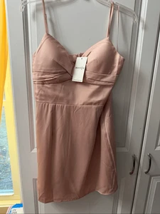 Nuevo con etiquetas Vestido Maniju Rosa Rubor Cóctel Fiesta Talla Grande - Imagen 1 de 10