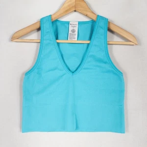Camiseta sin mangas Athleta Aurora sin costuras corta para mujer mediana Santorini azul yoga activo - Imagen 1 de 8