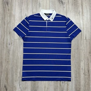 J Lindeberg Elias Polo T-Shirt Golf gestreift blau Herren Größe M  - Bild 1 von 10