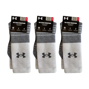 3 pares de calcetines Under Armour UA para clima frío talla para hombre GRANDES 8,5-13 Coldgear - Imagen 1 de 5