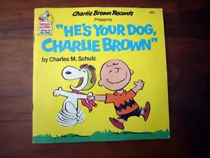 He's Your Dog, Charlie Brown Read-Along Children's Book Record 1978 403 33 RPM - Picture 1 of 4