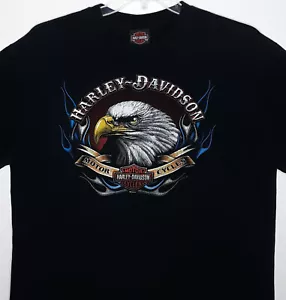 T-shirt concessionario Harley Davidson taglia XL Bald Eagle Thunder Mountain Loveland CO - Foto 1 di 9
