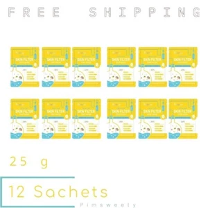 12 Sachets X 25 g DERMEDY SKIN LAB SKIN FILTER DRIP MASK Smooth Poreless Facial - Picture 1 of 9