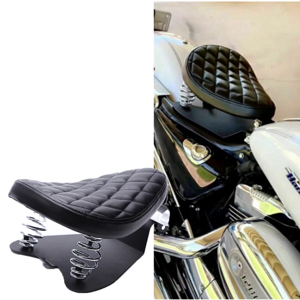 Motorcycle Diamon Bobber Solo Seat Spring W/Base Plate  For Honda Shadow Rebel - Image 1 of 4