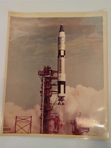 Original 8 x 10 NASA Photographs Gemini Grissom and Young Rocket Launch - Picture 1 of 2