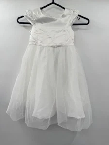 Monsoon Ivory Bridesmaid Dress 5 Years (110cm) - Ribbon Belt Loop Undone, marks - Picture 1 of 6