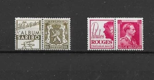 BELGUIM ~ 2 x WERBEMARKEN 1936 ~ LEICHT MONTIERT POSTFRISCH - Bild 1 von 1