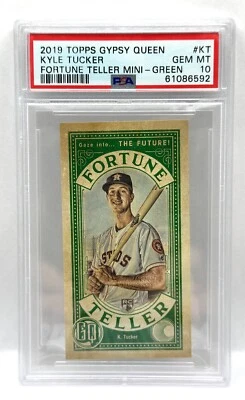 2019 Topps Gypsy Queen Fortune Teller Kyle Tucker RC Green #d/99 PSA 10 - Image 1 of 2