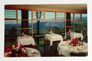 Cartolina Volcano House sala da pranzo cratere Kilauea Hawaii HI Mirro-Krome c1960s - Foto 1 di 2