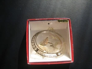 national treasures ornament 24 carat gold finish brass NWT - Picture 1 of 2