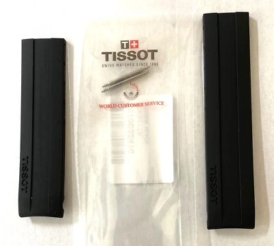 Pulseira de borracha preta original Tissot T-Sport modelo: T069417A / T069439A - Imagem 1 de 3