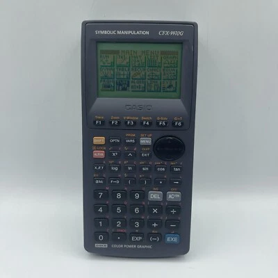 Casio Calculator CFX-9970G  symbolic Manipulation 64KB Color Power Graphic Vtg - Image 1 of 4