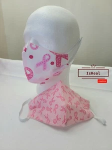 Brustkrebs (2er Pack) Überlebender/Stütze! 100% Baumwolle und waschbar!.  - Bild 1 von 8