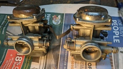 本田 CB CL350 原始设备制造商汽化器一对和油门电缆 sku 7888 — 第 1/4 张图片