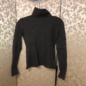 Valentino Boutique Vintage Brown 100% Cashmere Mock Sweater Size Medium M S - Picture 1 of 7