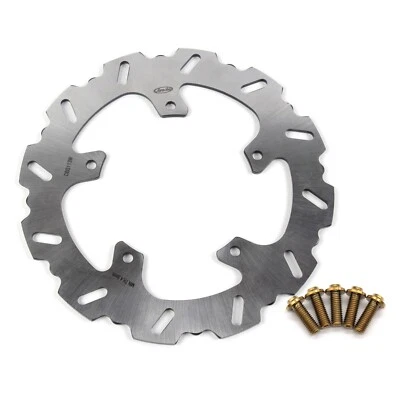 Rotor de disco de freno trasero + pernos de montaje para Yamaha FZ8 800 Fazer 8 ABS 2011-2015 Foto 1 de 4