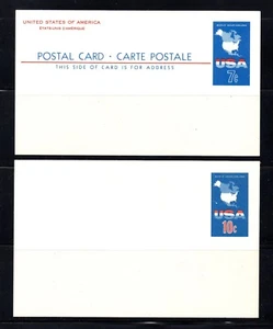 Scott # UX49 & UX59, Unused, 1963-1971 Postal Cards, "World Vacationland" - Picture 1 of 1