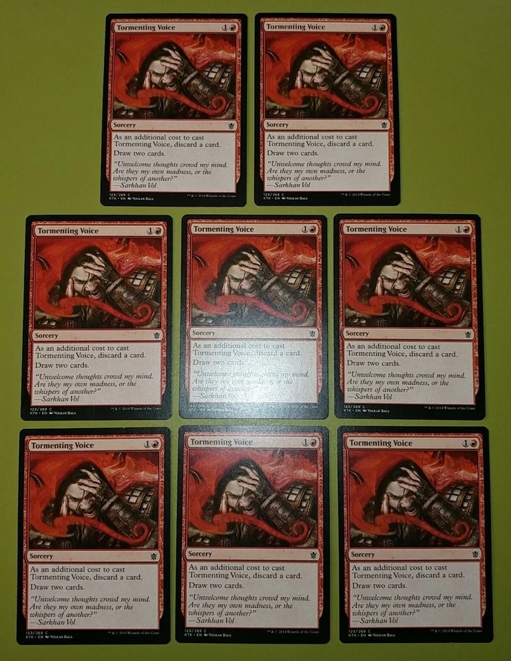 8 Tormenting Voice Khans of Tarkir Magic the Gathering MTG 8 - Image 1 of 1
