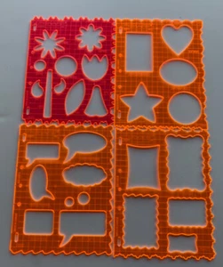 Lote de 4 álbumes de recortes con formas de marcos de burbujas de flores Fiskars - Imagen 1 de 5