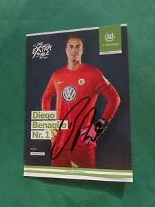 VfL Wolfsburgo, D. Benaglio, tarjeta de autógrafo, fútbol - Imagen 1 de 2