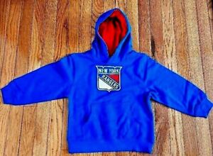Licensed New York Rangers Embroidered Toddler Hoodie New Reebok Pick Your Size