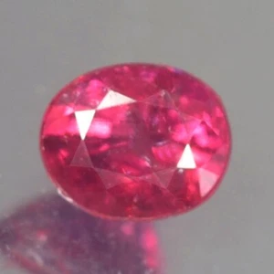 0.66CT CERTIFIED AA UNHEATED OVAL PURPLISH RED RUBY NATURAL - Picture 1 of 4