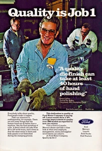 Ford Motor Co. Tool & Die Maker Cleveland OH Quality Job 1 Vintage Print Ad 1982 - Picture 1 of 4