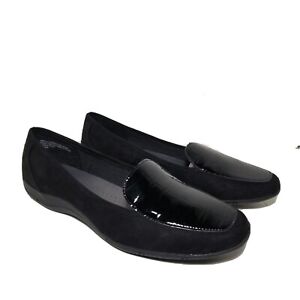 Karen Scott Ks Women's Platform Slip On Shoes Color Black Shiny Close Toe siz11M