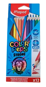 Maped Dreikant-Buntstift COLOR'PEPS STRONG, 12er Kartonetui - Bild 1 von 1