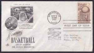 USA 1961, James Naismith, Father of Basketball, FDC - Picture 1 of 1