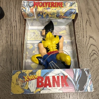 Vintage 1992 Marvel X-Men Wolverine Coin Bank Piggy Bank RARE COLOR - Image 1 of 4