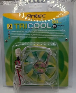 Antec Tricool 3 Speed 80mm Cooling Fan, TriCool 80 DBB - Afbeelding 1 van 2