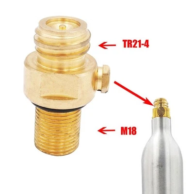 CO2 Nachfülladapter Ersatz Zubehör M18x15 CO2 Zylinder Ventil - Bild 1 von 4