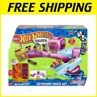 Octopus Skatepark Playset with Chomping Shark Feature - Image 1 of 4