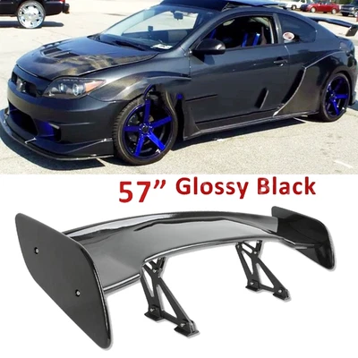 Glossy Black 57" Rear Spoiler Wing Truck GT-Style For Scion tC 2005-2016 Foto 1 de 4
