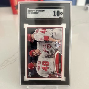 SGC 10 2012 TOPPS OPENING DAY MIKE TROUT 2ND YEAR- ANGELS - Picture 1 of 2